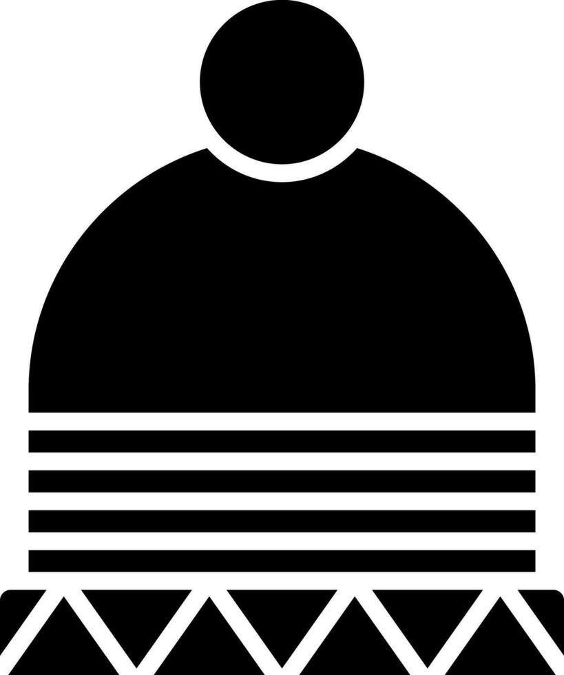 Vektor Illustration von Mütze Deckel Symbol.