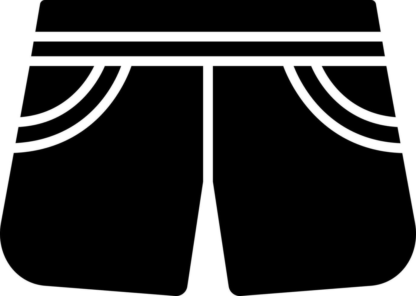 Vektor Illustration von kurze Hose Symbol.