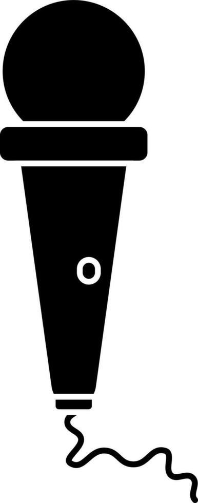 mikrofon ikon i svart och vit Färg. vektor
