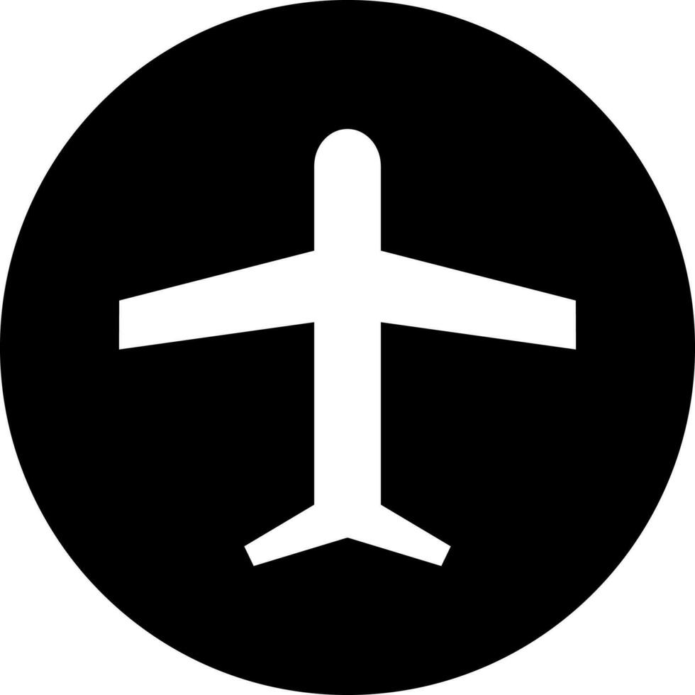 flygplan ikon eller symbol i platt stil. vektor