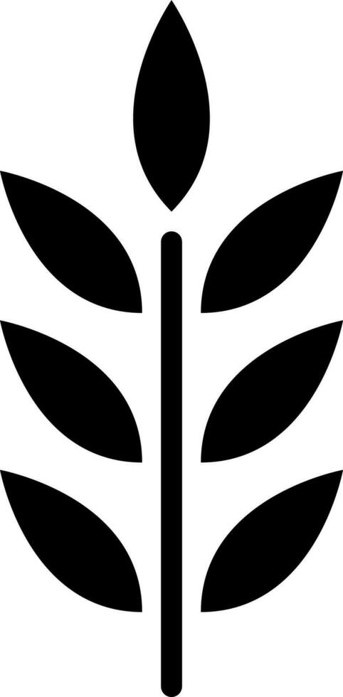 vektor illustration av löv växt ikon.
