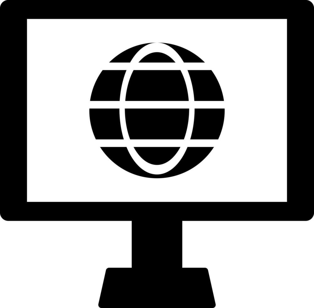 browser förbindelse eller dator internet förbindelse ikon. vektor