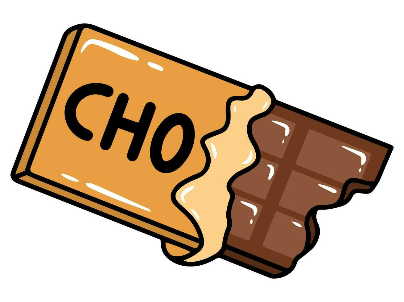 Schokolade schnell Essen Clip Art Illustration vektor