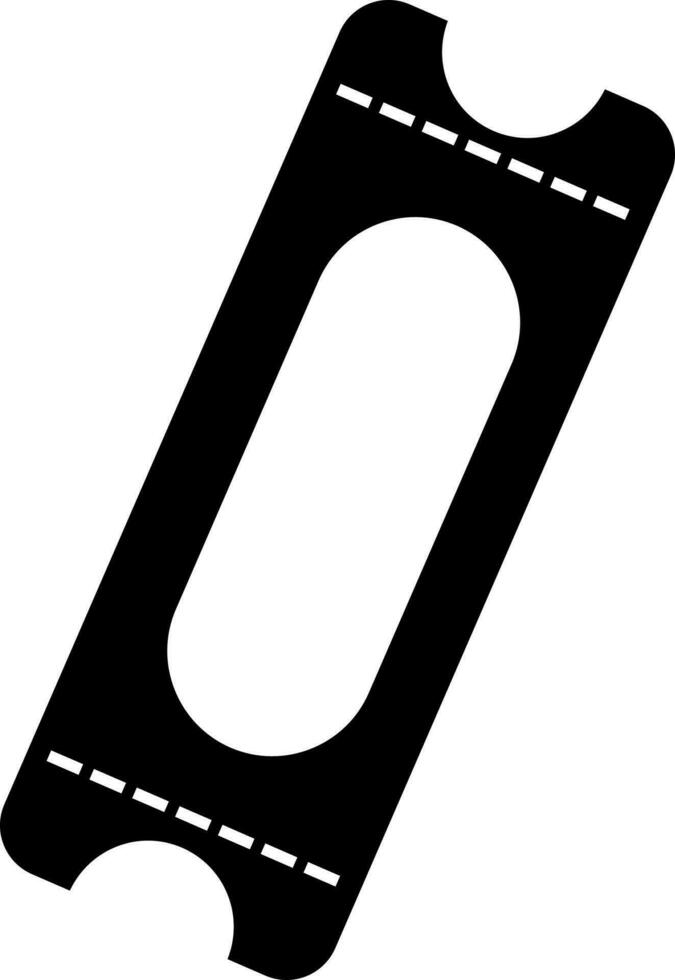 Fahrkarte Symbol im eben Stil. vektor