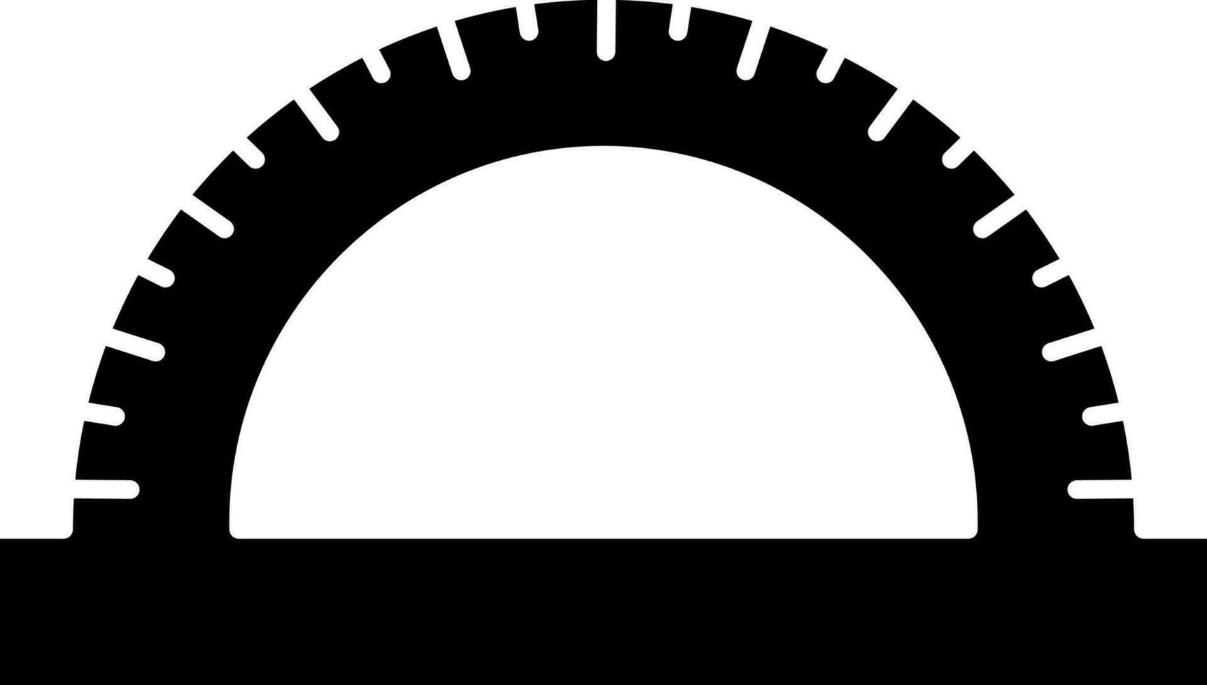 gradskiva vektor ikon i svart och vit Färg.