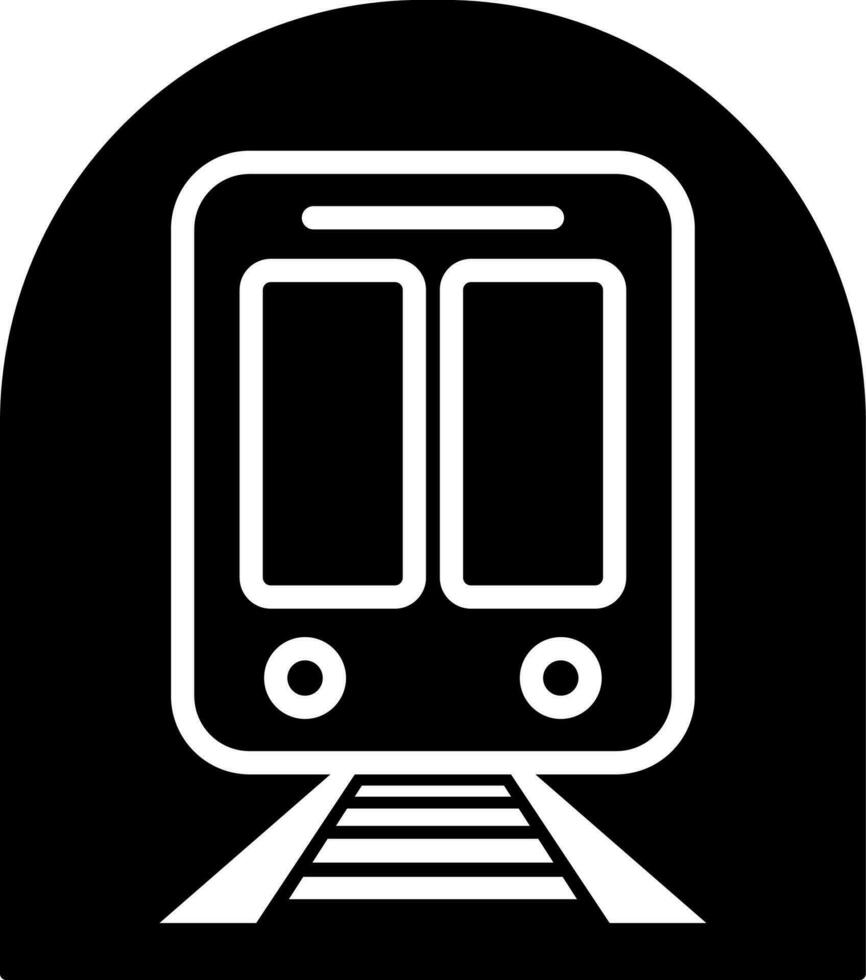 underjordisk tunnelbana ikon i platt stil. vektor