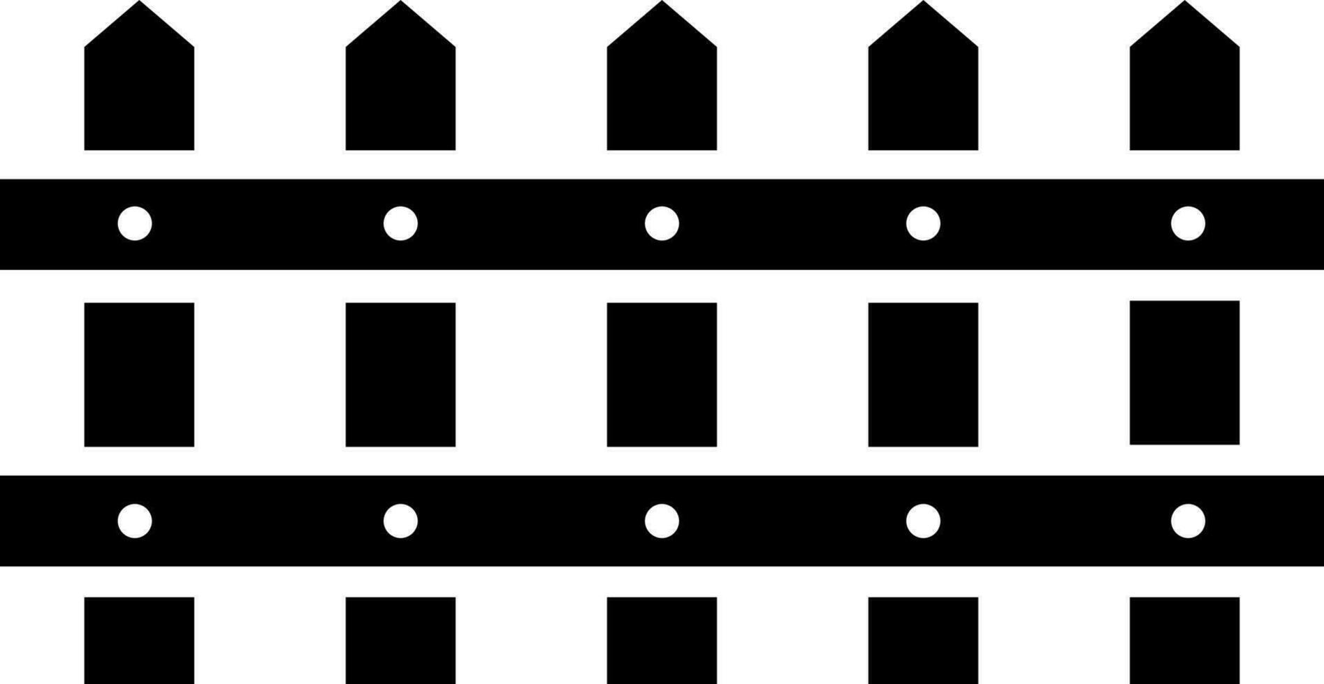 staket glyf ikon eller symbol. vektor