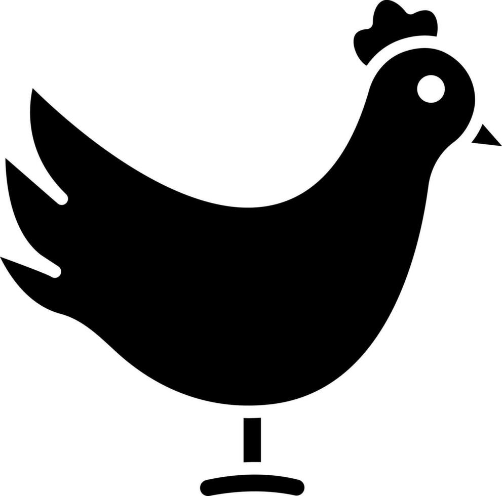 vektor illustration av kyckling ikon.