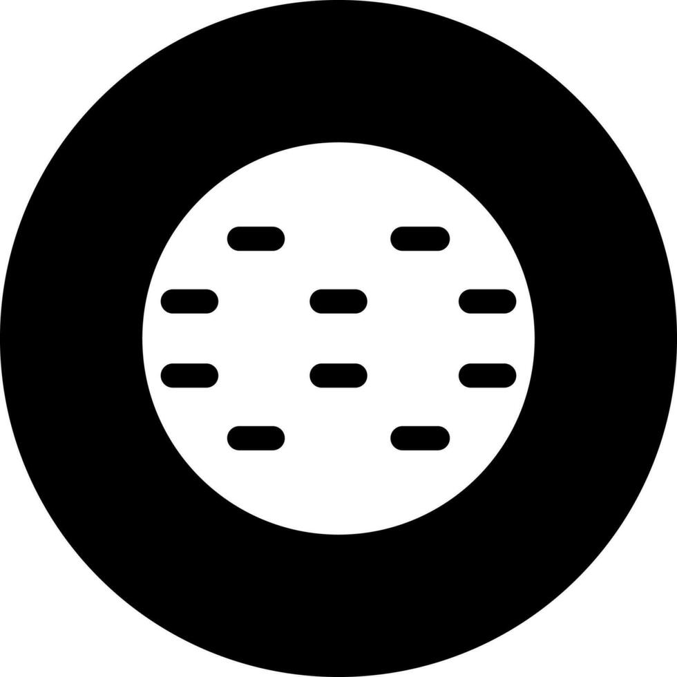 schwarz und Weiß Illustration von Planet Symbol. vektor