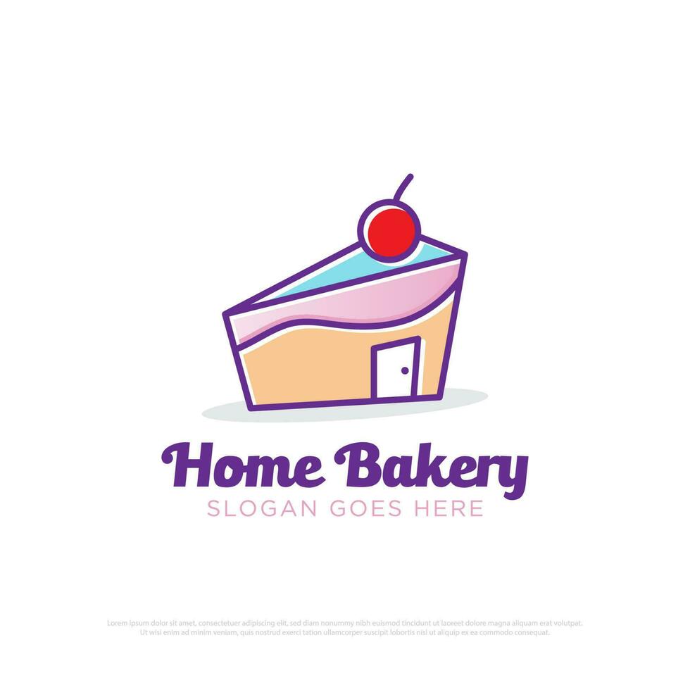 hemlagad bageri logotyp design vektor, söt paj vektor illustration, bäst för din identitet märken symbol, tecken eller de andra