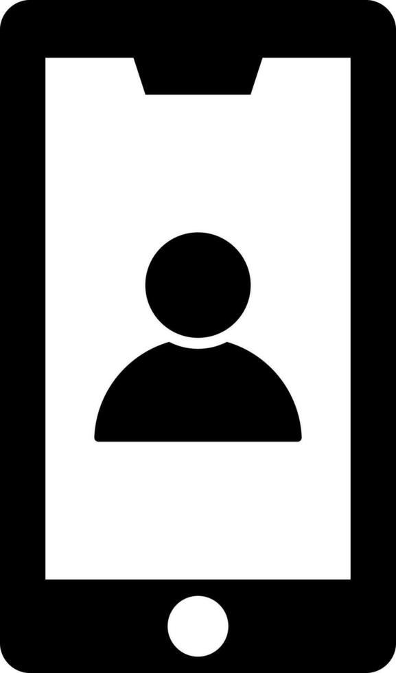 användare profil i smartphone ikon. vektor