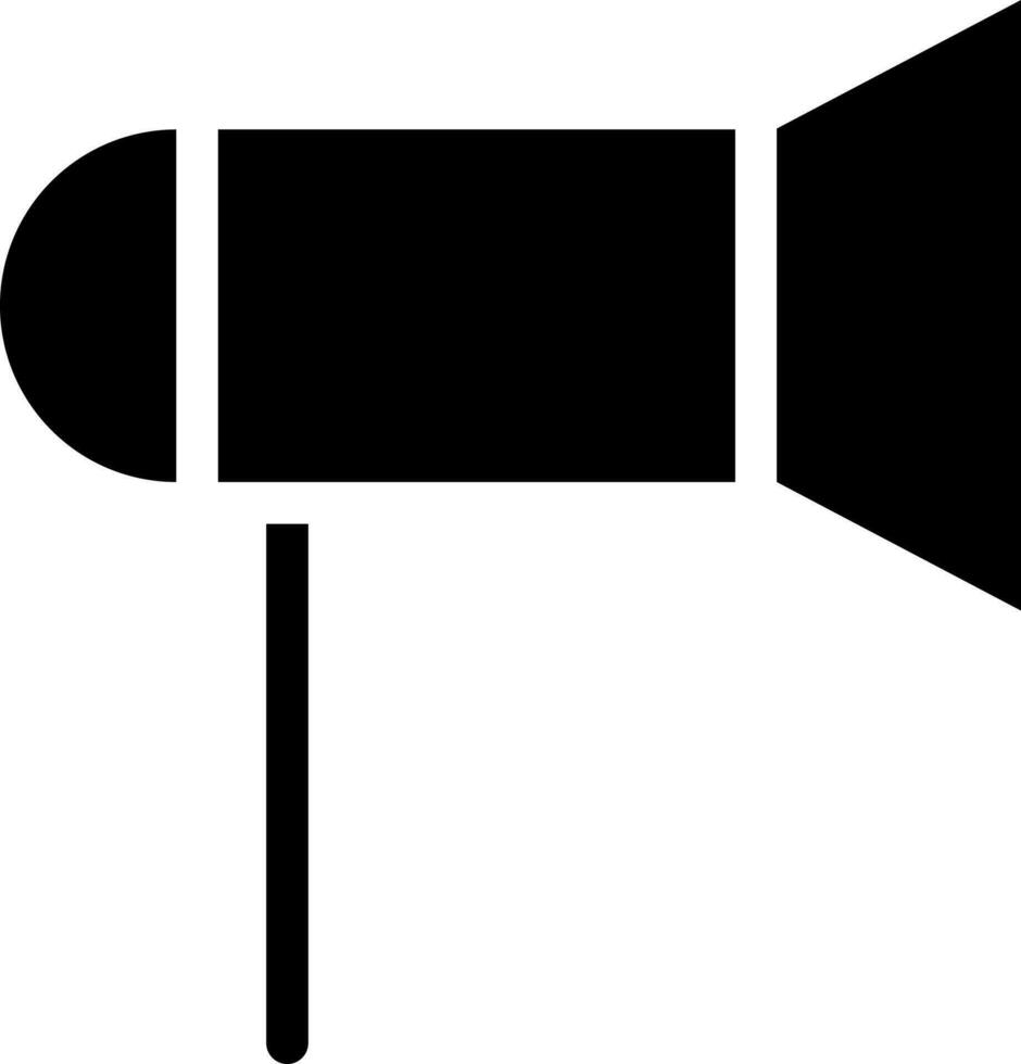 Ankündigung oder Lautsprecher Symbol im eben Stil. vektor