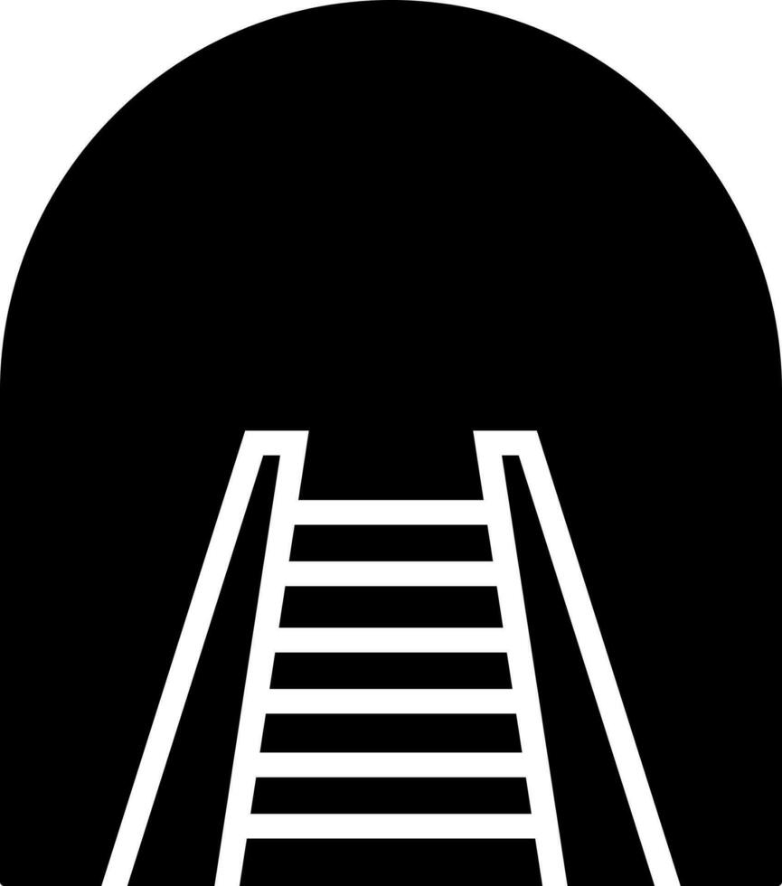 tunnel väg ikon i platt stil. vektor