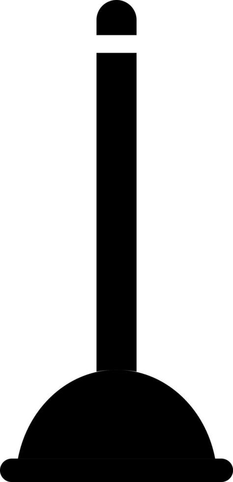 Kolben Symbol im schwarz Farbe. vektor