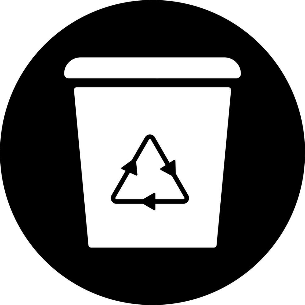 Vektor Illustration von recyceln Behälter Symbol.