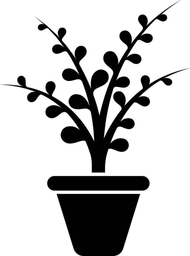 illustration av sudd växt glyf ikon. vektor