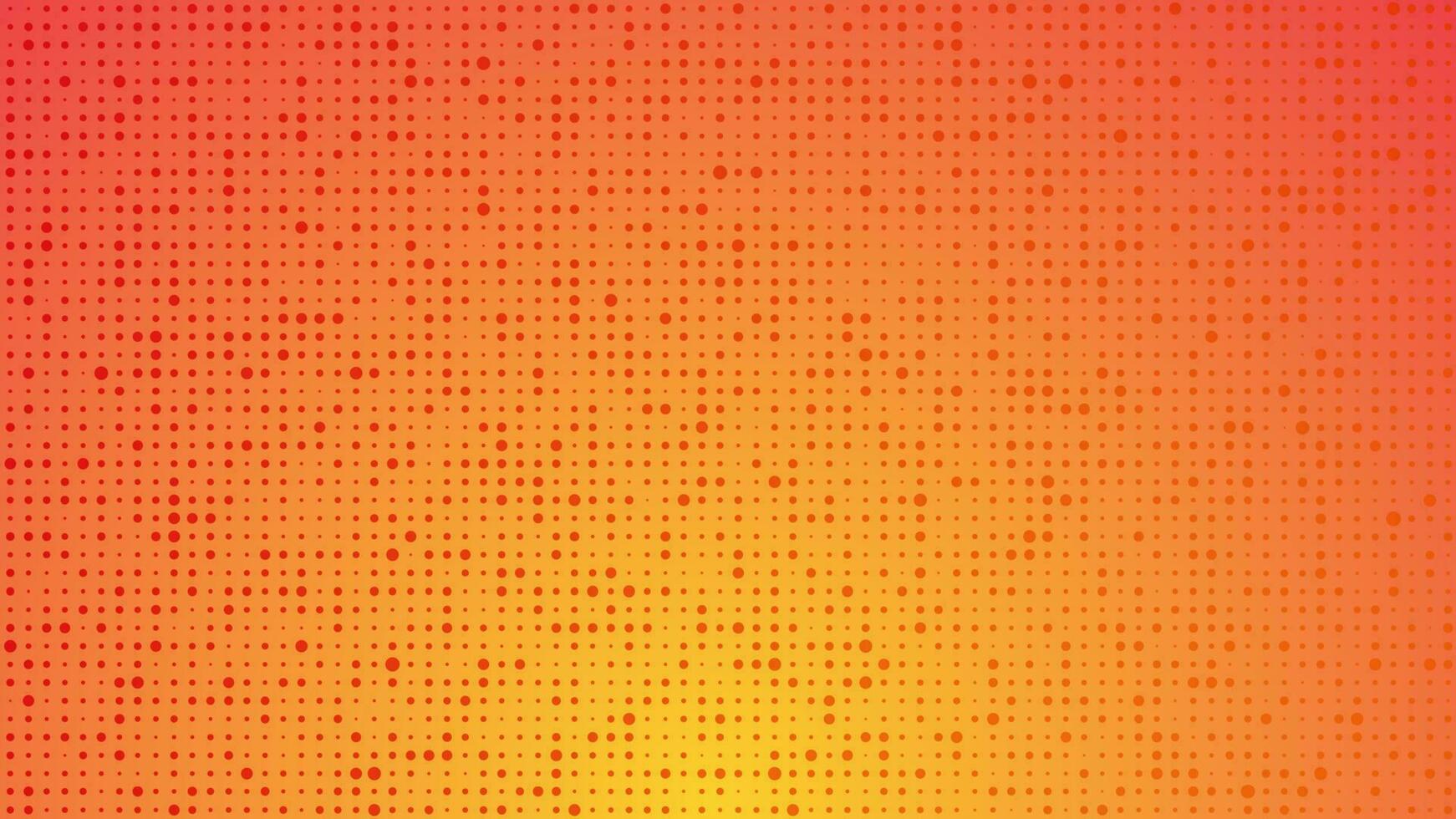 abstrakt geometrisch Gradient Kreise Hintergrund. Orange Punkt Hintergrund mit leeren Raum. Vektor Illustration.