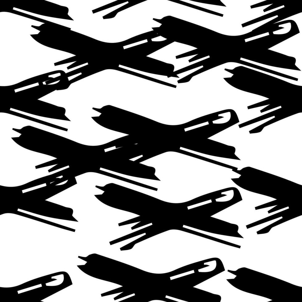Nahtloses Muster mit handgezeichneten Kreuzsymbolen. schwarzes skizzenkreuzsymbol auf weißem hintergrund. Vektor-Illustration vektor