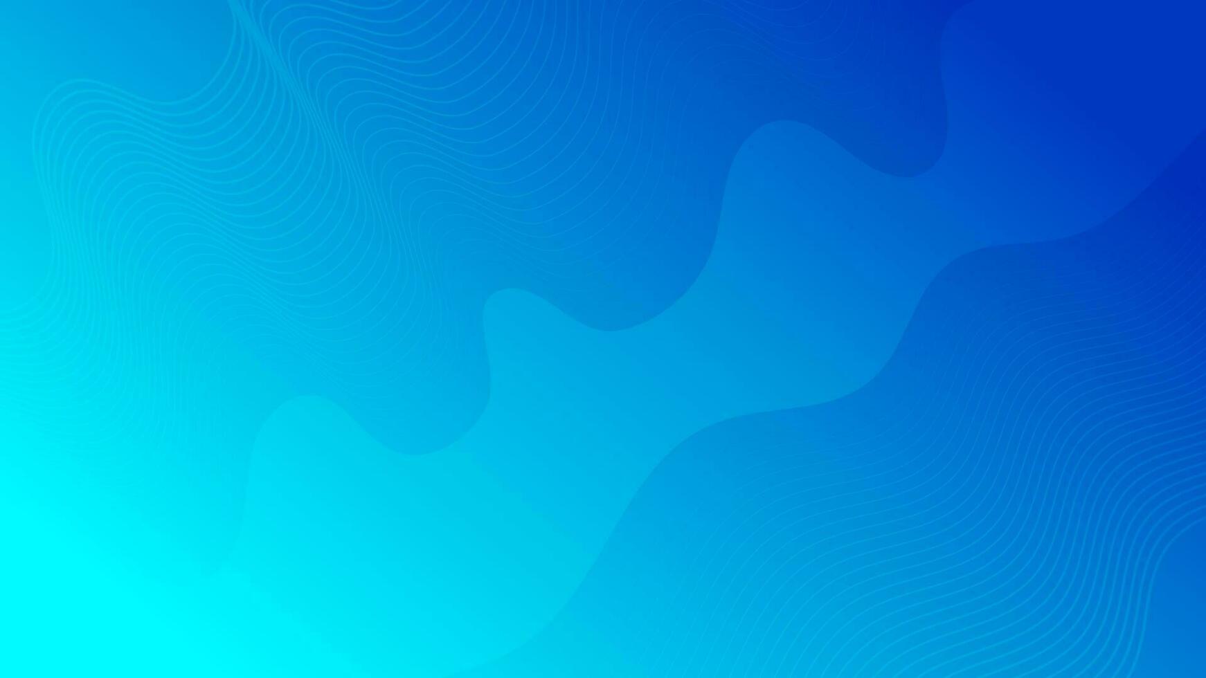 modern bunt Welle Kurve Gradient Hintergrund. Blau minimal abstrakt Präsentation Hintergrund. Vektor Illustration