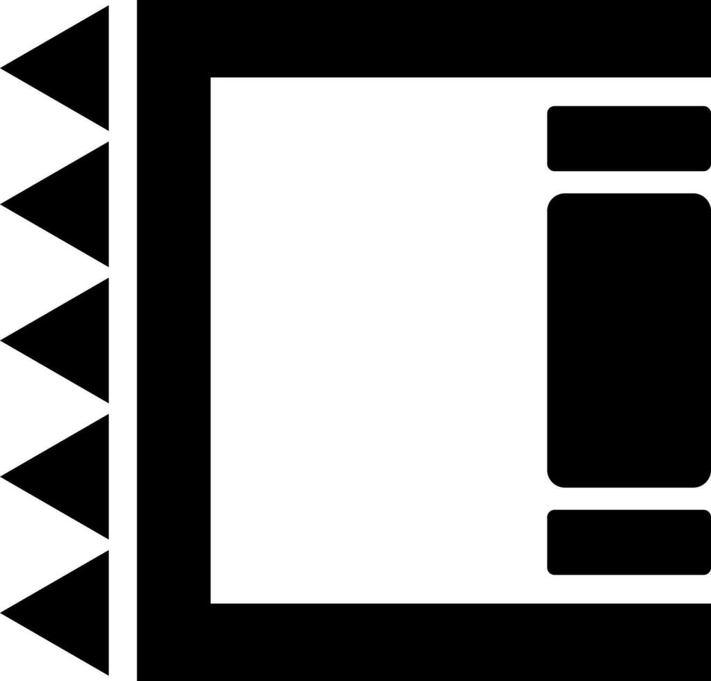 vektor illustration av knogar ikon i svart och vit Färg.
