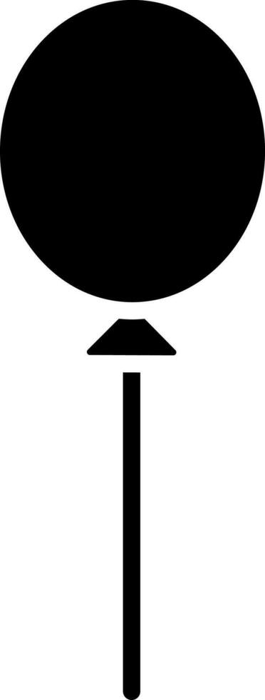 Illustration von Ballon Glyphe Symbol. vektor