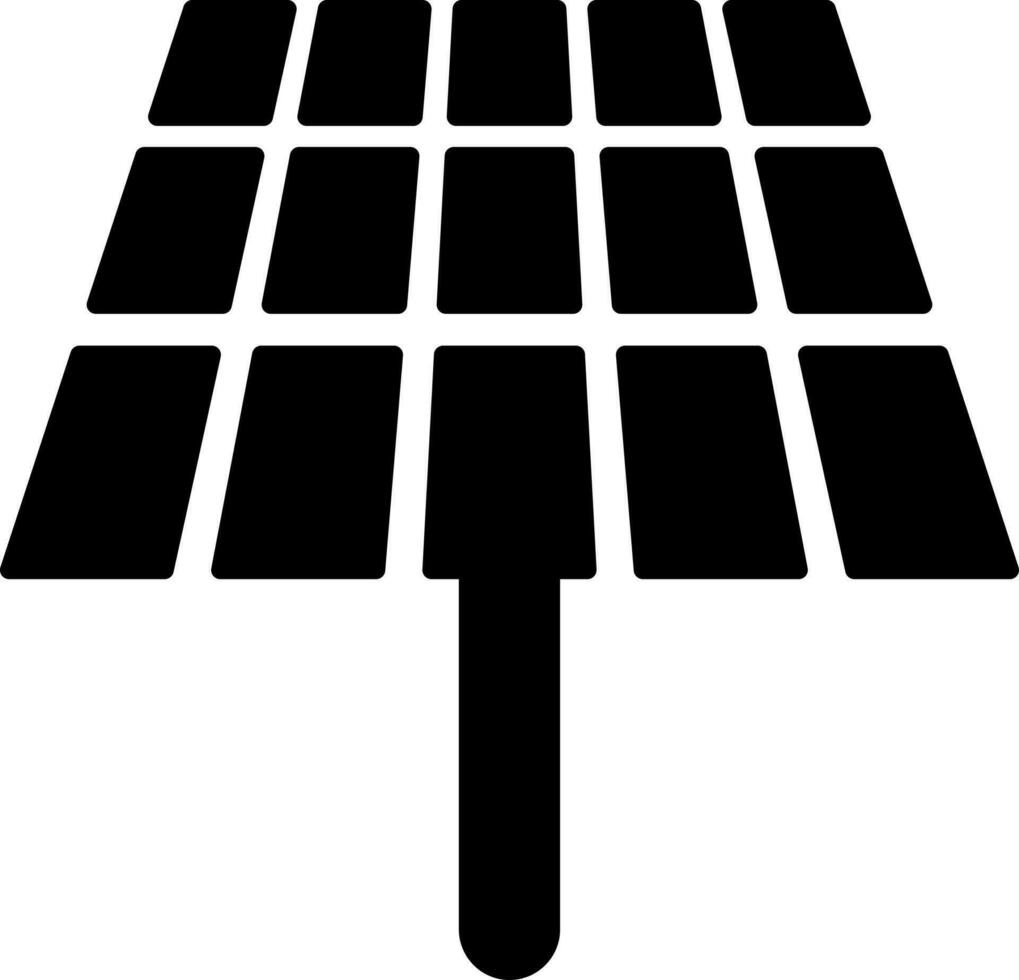 Solar- Panel Glyphe Symbol. Solar- Energie Konzept. vektor