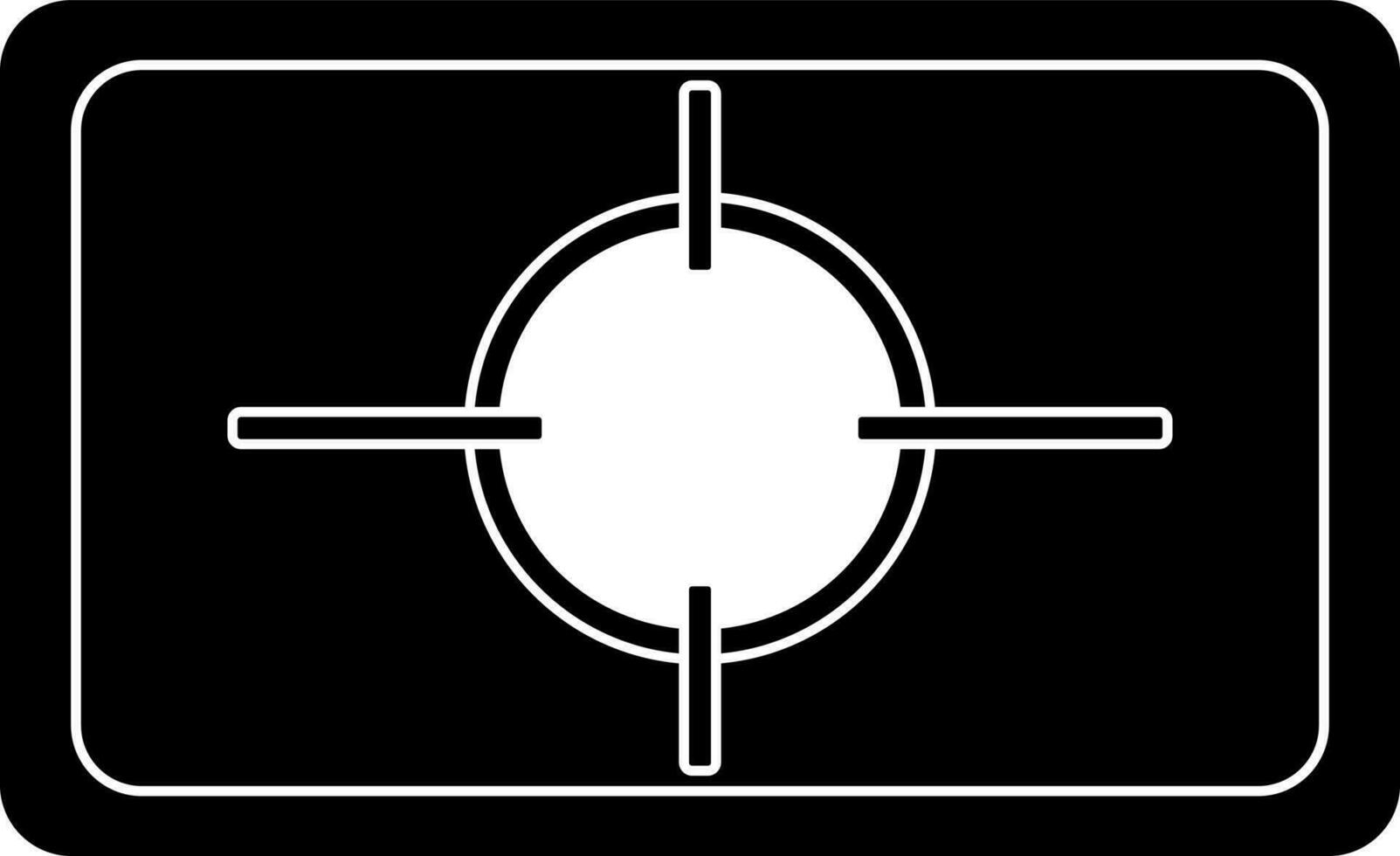 Ziel Symbol Zeichen zum Schießen im Schlaganfall. vektor