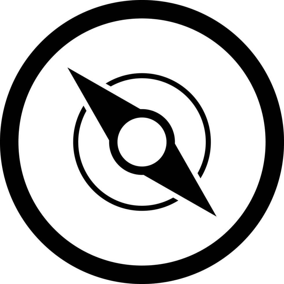 isoliert Kompass Symbol im eben Stil. vektor