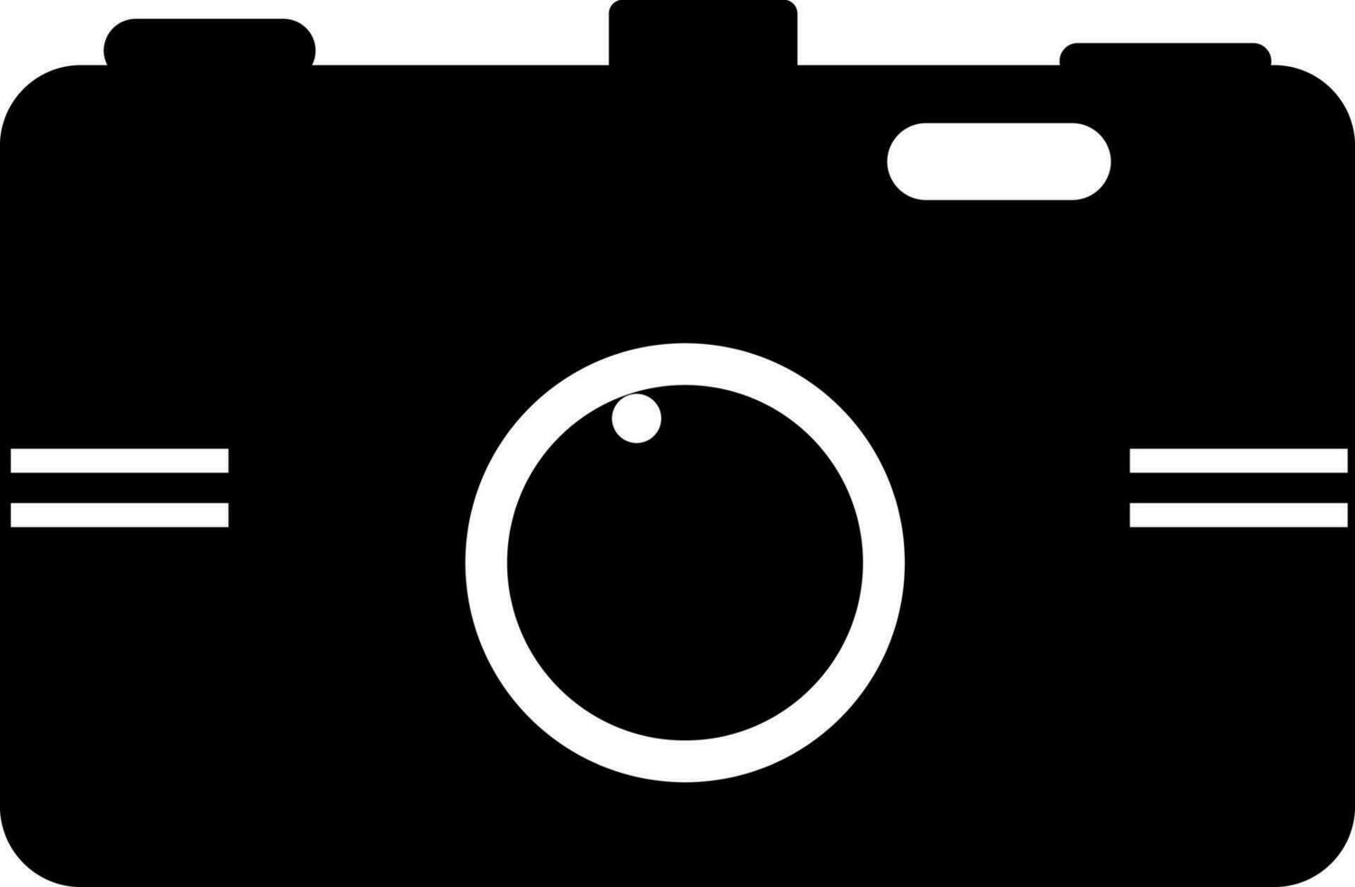 isolerat kamera i svart och vit Färg. vektor
