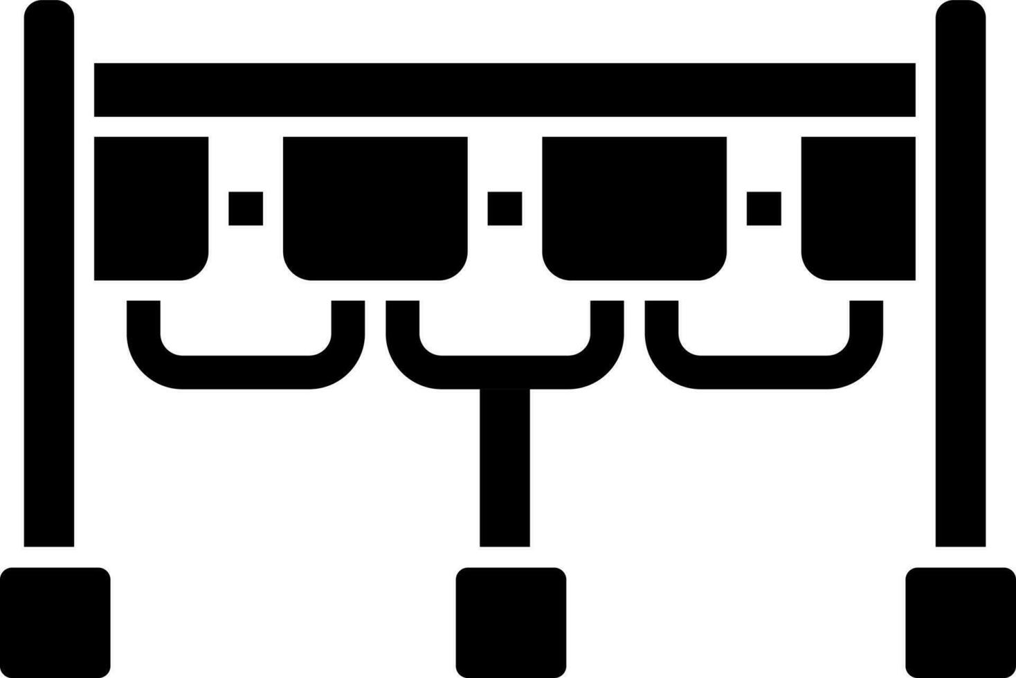 Illustration von Brücke Symbol. vektor