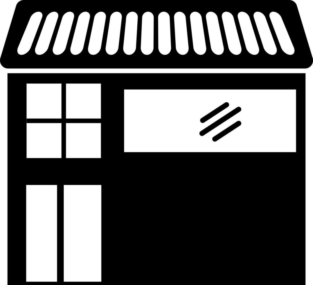 schwarz und Weiß Restaurant Symbol im schwarz und Weiß Farbe. vektor
