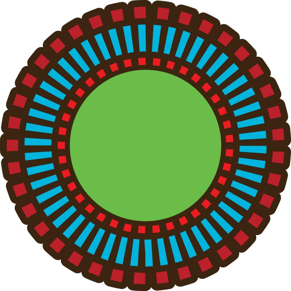 illustration av cirkulär dekorativ element. vektor