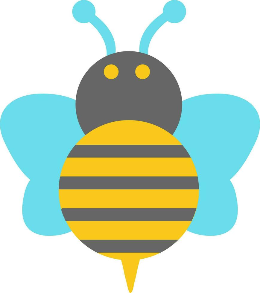 Charakter von ein Honig Biene. vektor