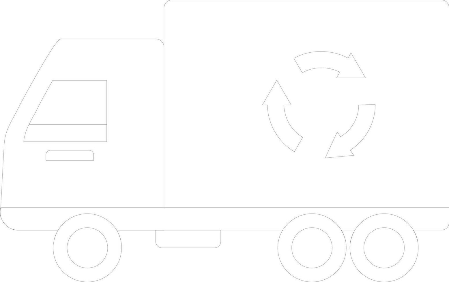 leverans lastbil i platt stil illustration. vektor