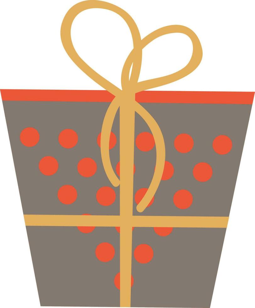Illustration von ein Geschenk Box mit Schleife. vektor