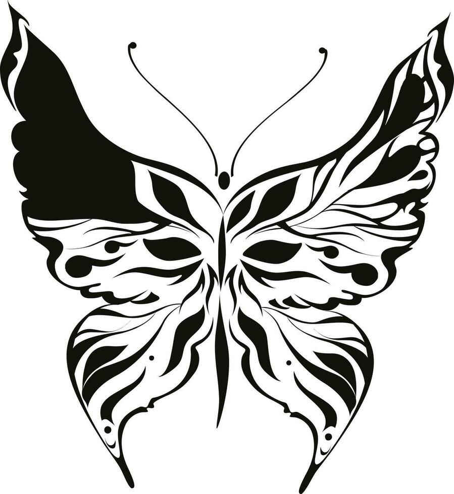 illustration av en fjäril. vektor
