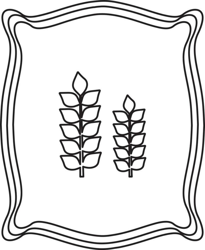 gödselmedel väska ikon i isolerat för lantbruk med stroke stil. vektor