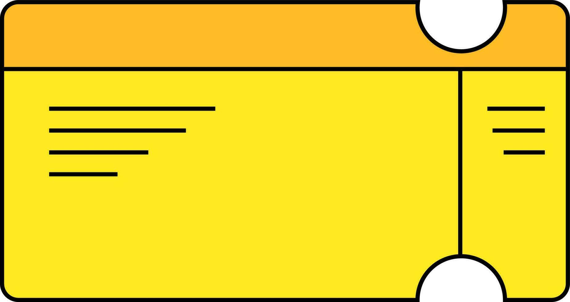 Symbol von Fluggesellschaft Fahrkarte im eben Stil. vektor