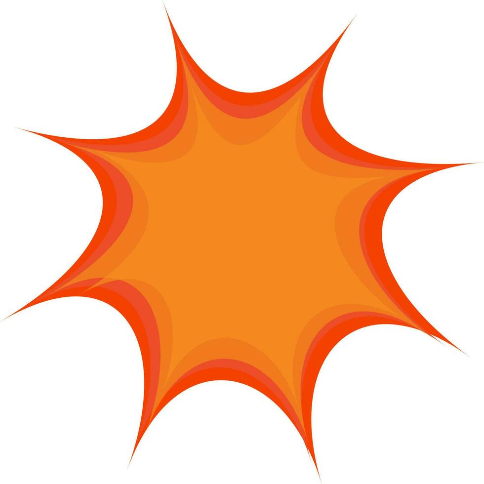 Pop Kunst Design im Orange Farbe. vektor
