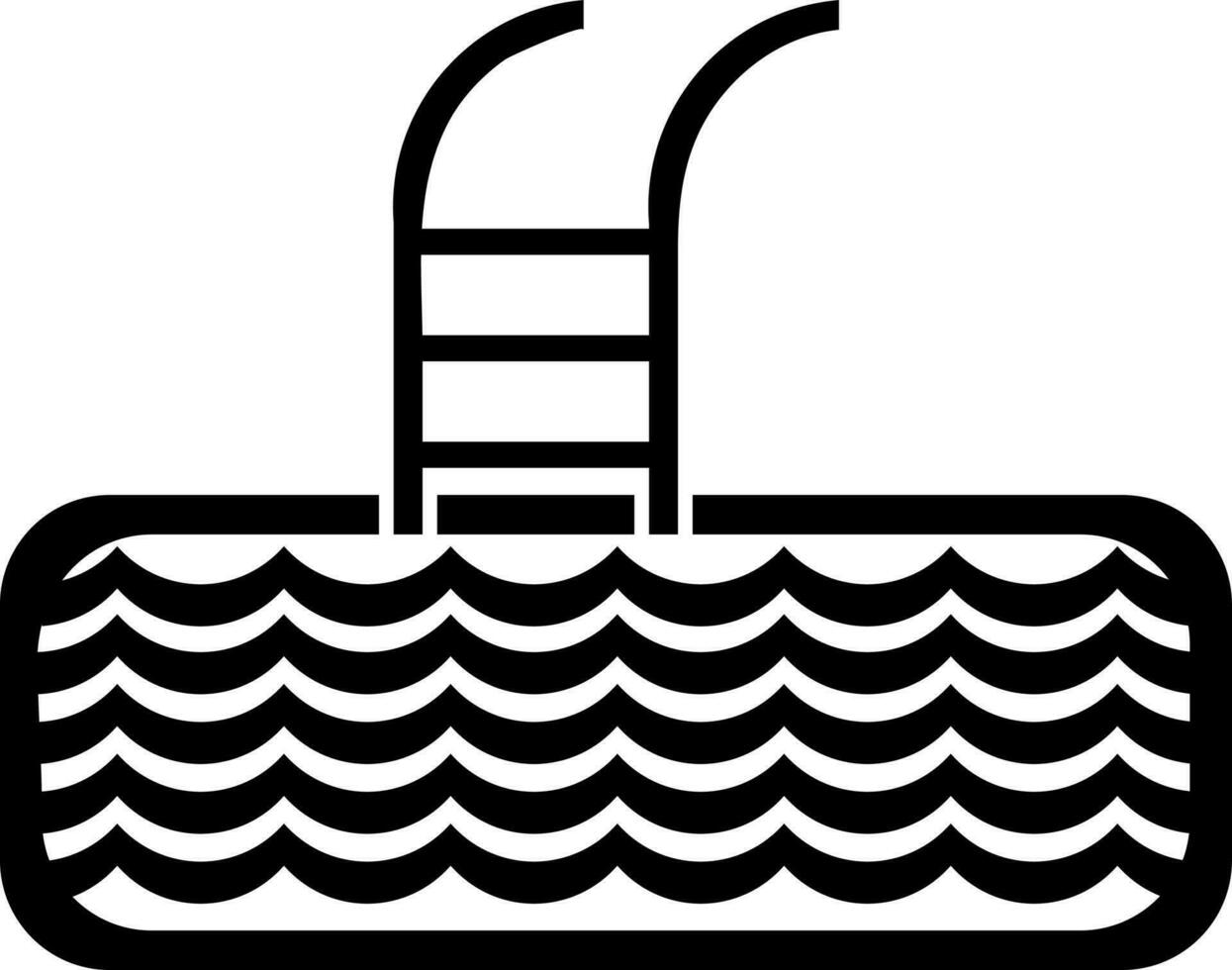 Schwimmen Schwimmbad Zeichen oder Symbol. vektor