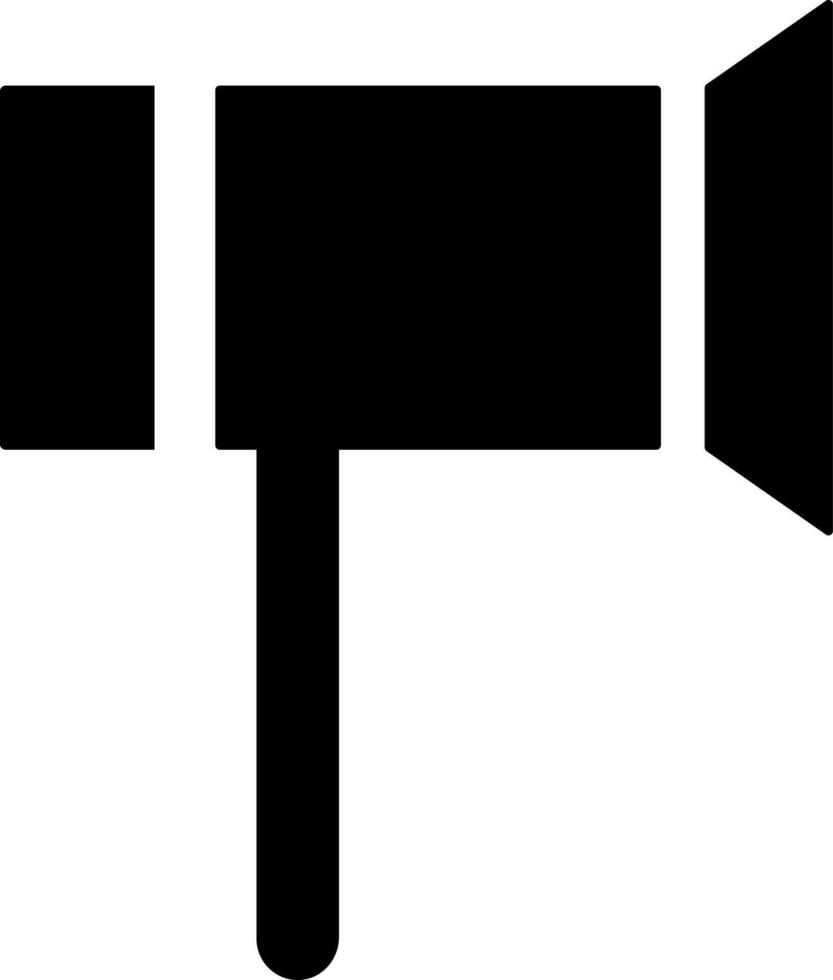 svart och vit illustration av megafon ikon. vektor