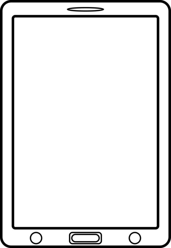 Illustration von Handy, Mobiltelefon Telefon Symbol mit leer Bildschirm. vektor