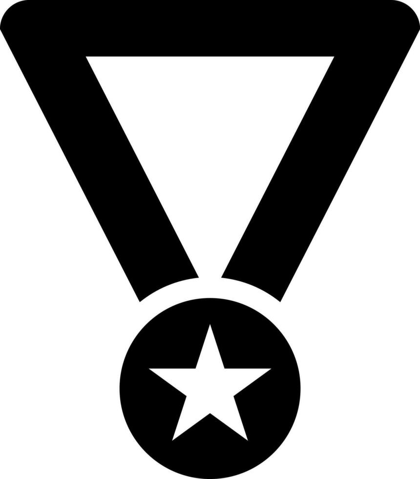 platt illustration av medalj ikon eller symbol. vektor