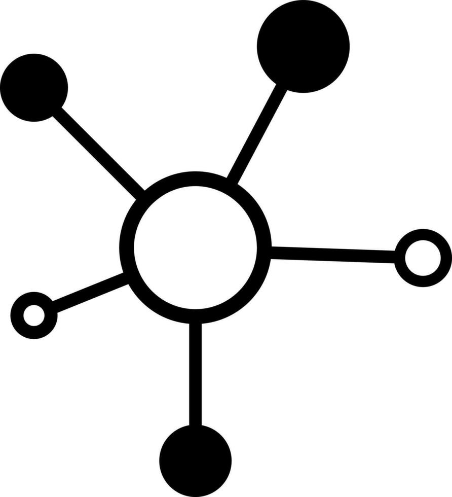 Geschäft Affiliate Netzwerk Symbol im eben Stil. vektor