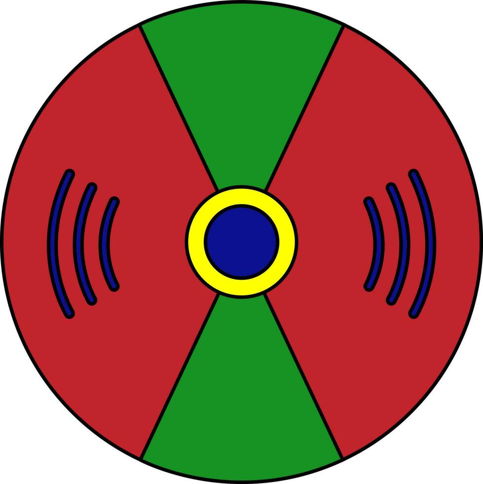illustration av en CD ikon. vektor