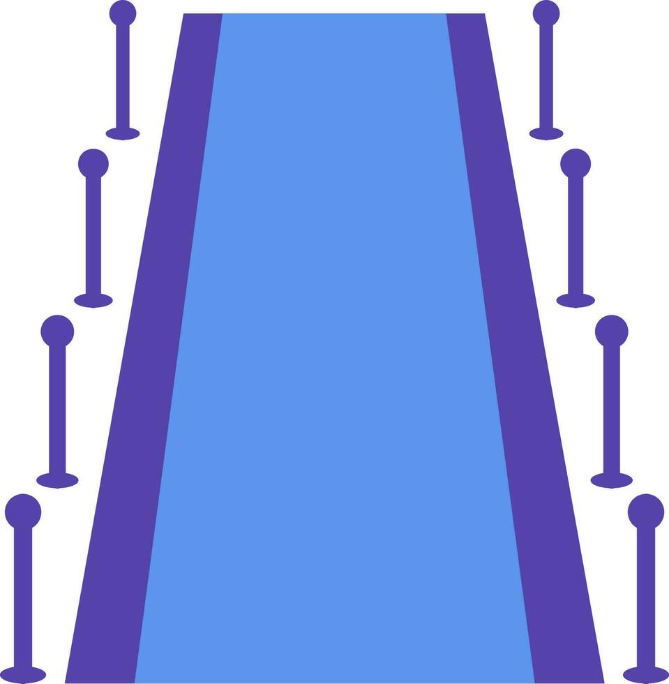 Barriere Symbol zum Eintrag im Kino Halle. vektor