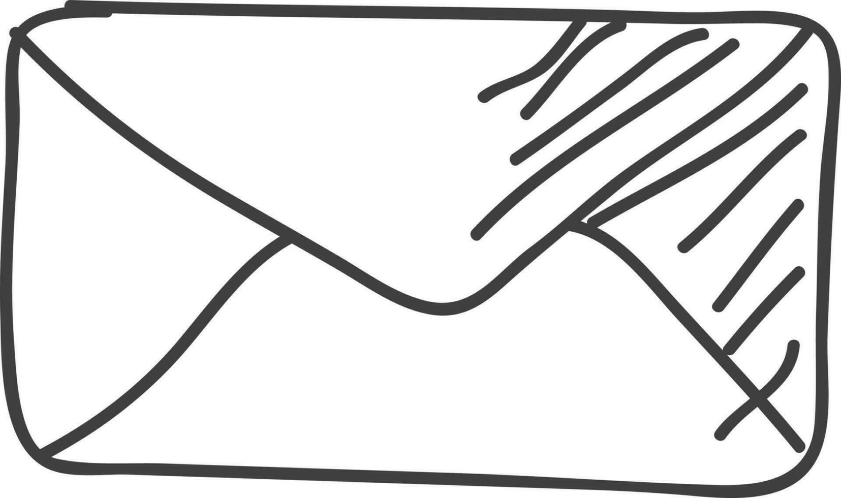 Illustration von ein Umschlag. vektor