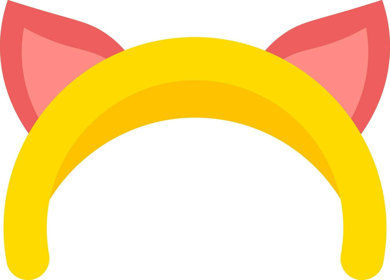 Illustration von süß Ohren Stirnband Symbol. vektor