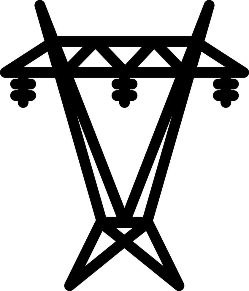 elektrisch Leistung Bahnhof Symbol. vektor