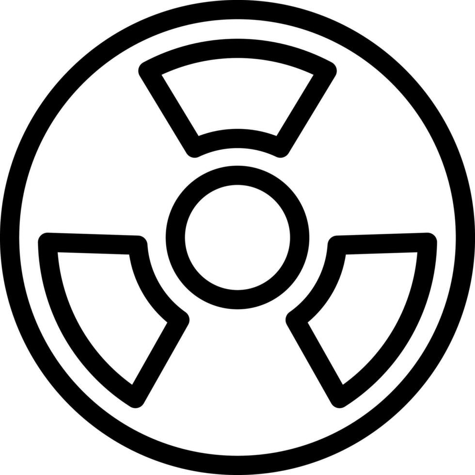 Illustration von nuklear Symbol. vektor